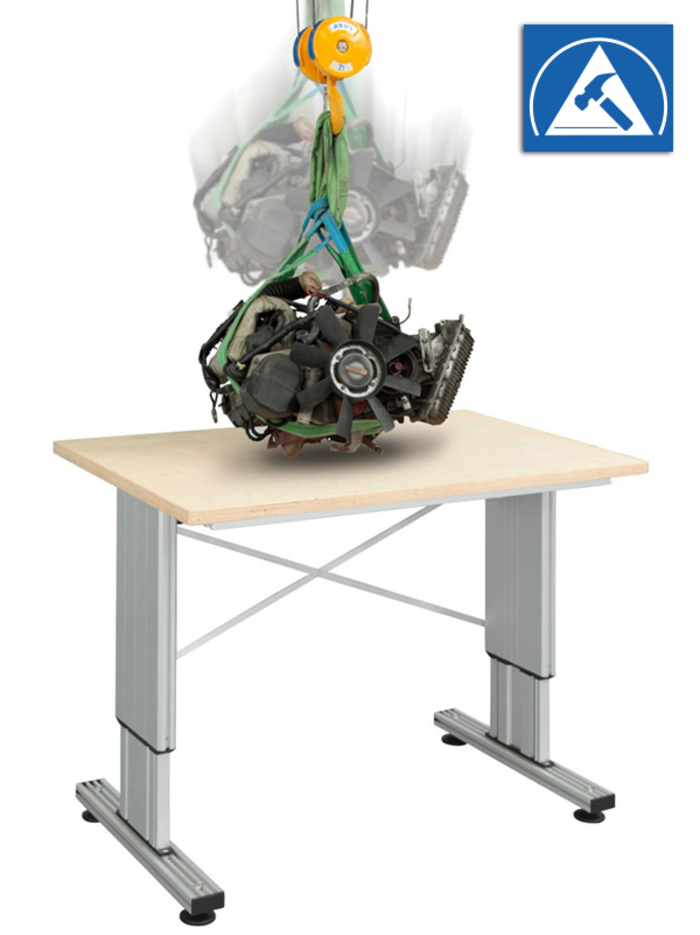 Mulitlift II impact - making it ideal for industrial assembly tables